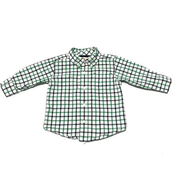 Gymboree Tattersall Check Long-Sleeve Button Down - Picture 2 of 5